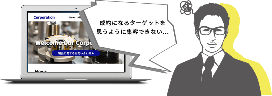 成約になるターゲットを思うように集客できない…