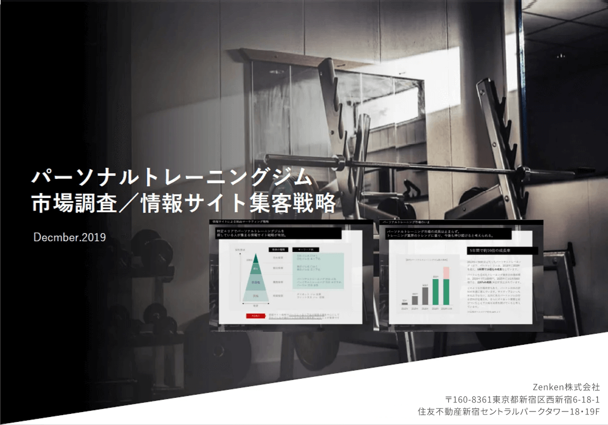 集客に悩まないパーソナルトレーニングジムのマーケティング資…