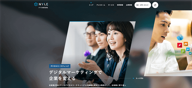 ナイル公式サイトキャプチャ