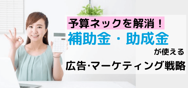 補助金・助成金を活用した広告・マーケティング戦略