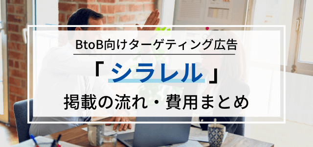 シラレルのDSP内容や料金体系とは【BtoB向け広告を調査】