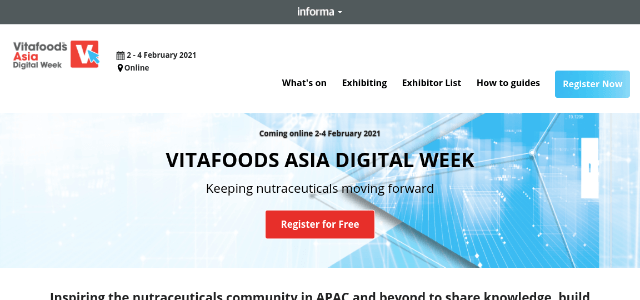 Vitafoods Asia Digital Week