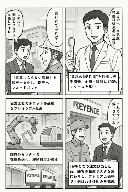 KEYENCEの差別化戦略