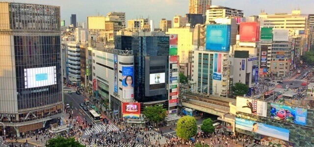 渋谷のビジョン広告