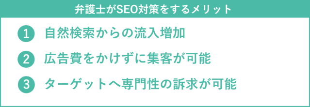 弁護士がSEO対策をするメリット