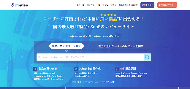 IT製品比較サイトのITreviewv