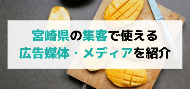 宮崎で役立つ集客広告媒体やメディア、広告代理店を紹介！