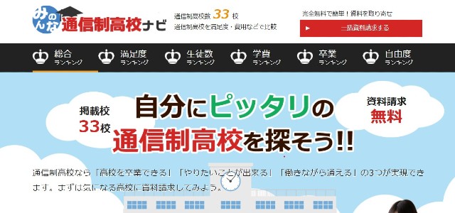 みんなの通信制高校ナビキャプチャ