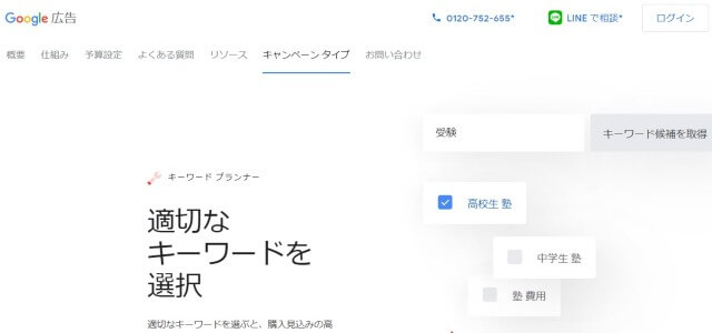 Googleキーワードプランナーキャプチャ画像