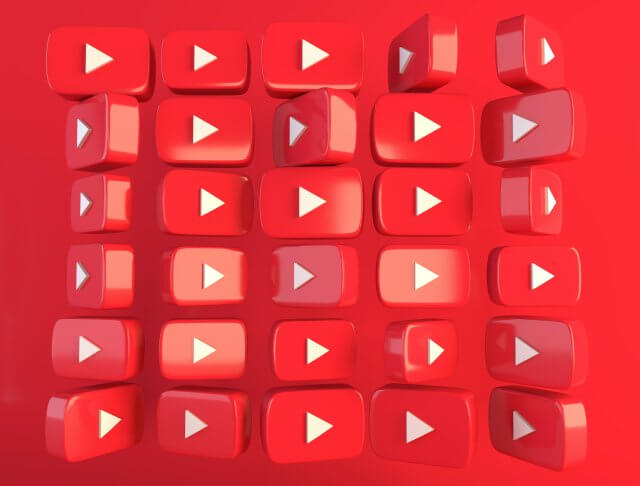 YouTubeの動画再生ボタン