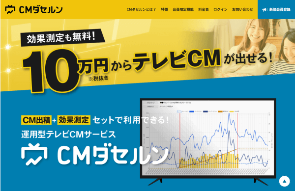 運用型テレビCMのCMダセルン