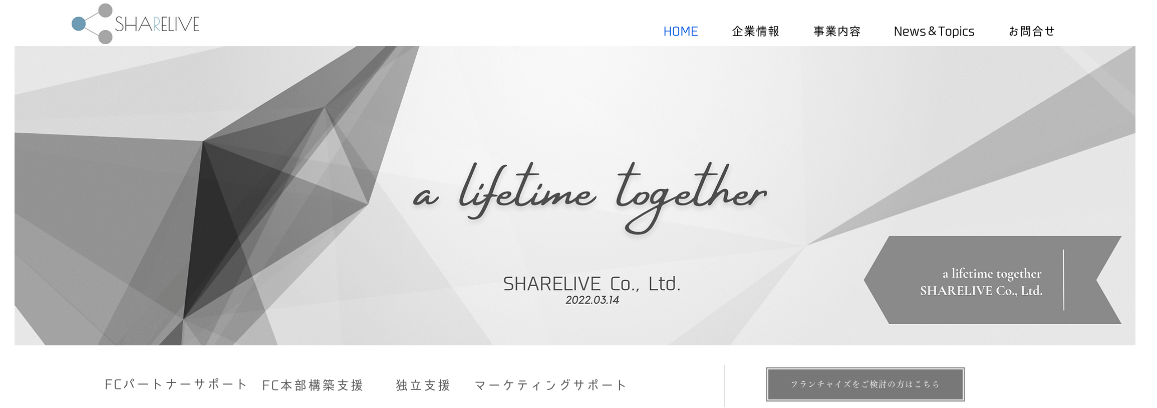 株式会社SHARELIVEのフランチャイズコンサル詳細や口…