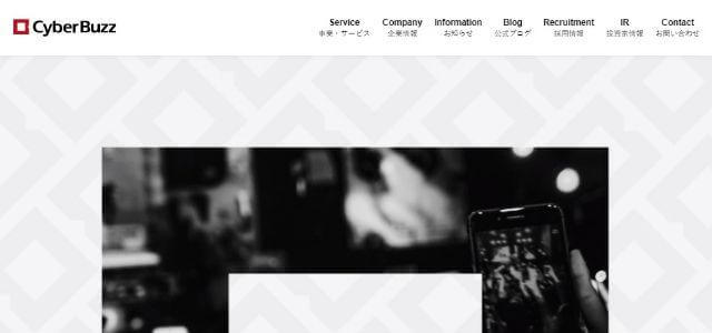 Instagram(インスタグラム)運用代行会社の株式会社サイバー・バズの画像キャプチャ