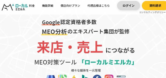 MEOツールのローカルミエルカキャプチャ画像