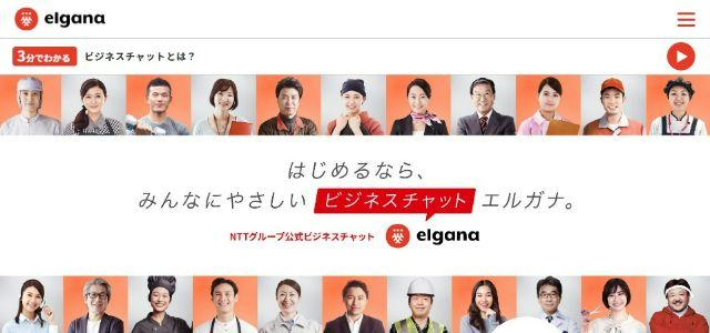 elganaの公式サイトキャプチャ