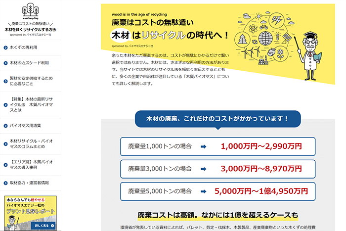 木材リサイクルニッチトップメディア