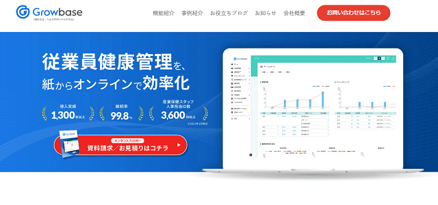 Growbase（ウェルネス・コミュニケーションズ株式会社）のサイト画像