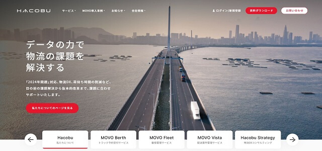 MOVO公式サイトキャプチャ画像