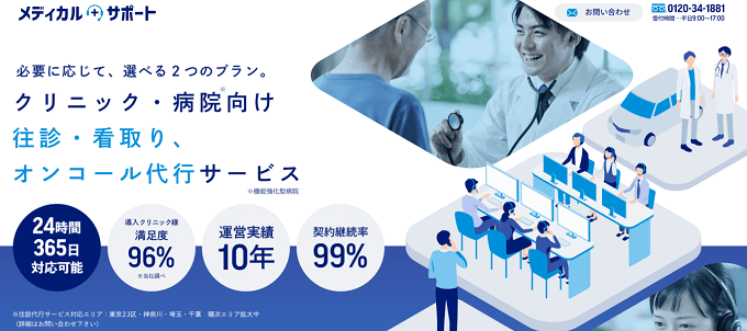 オンコール代行サービス会社メディカルサポート画像