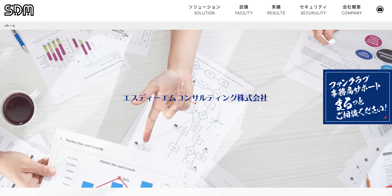DMコンサルティング SDMの公式サイト画像)