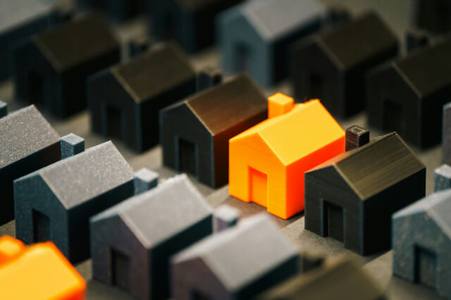 規格住宅のフランチャイズが比較されている画像