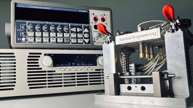 300A通電時のプローブ先端