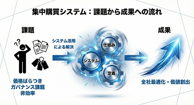 集中購買は“仕組み+システム+定着”で成果が決まる