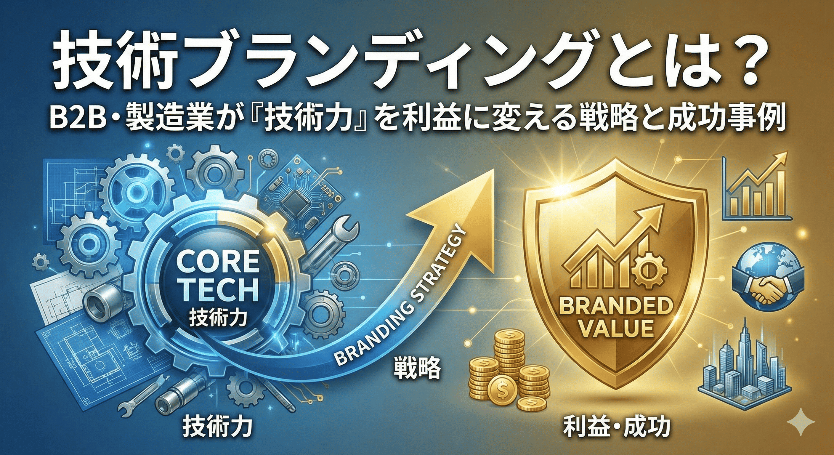 技術ブランディングとは？B2B・製造業が「技術力」を利益に変える戦略と成功事例