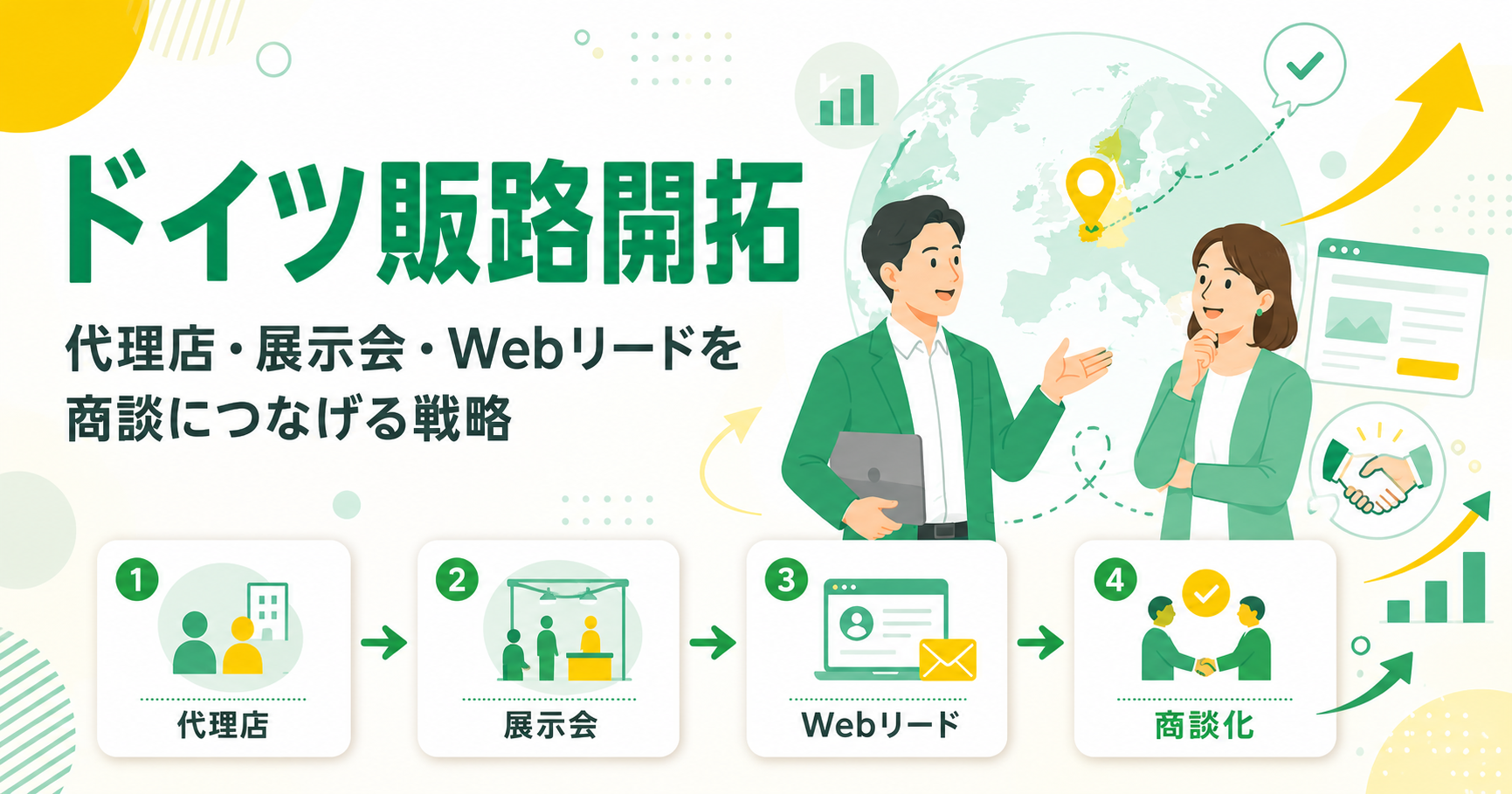 ドイツ販路開拓の進め方とは？代理店・展示会・Webリードを商談につなげる戦略
