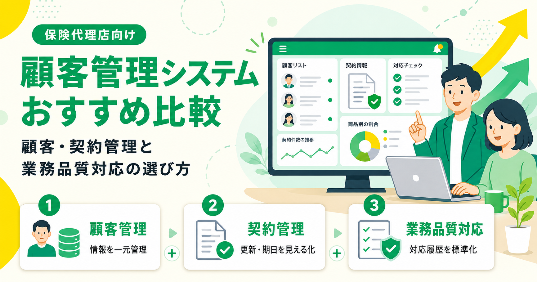 保険代理店向け顧客管理システムおすすめ14選を比較！顧客・…
