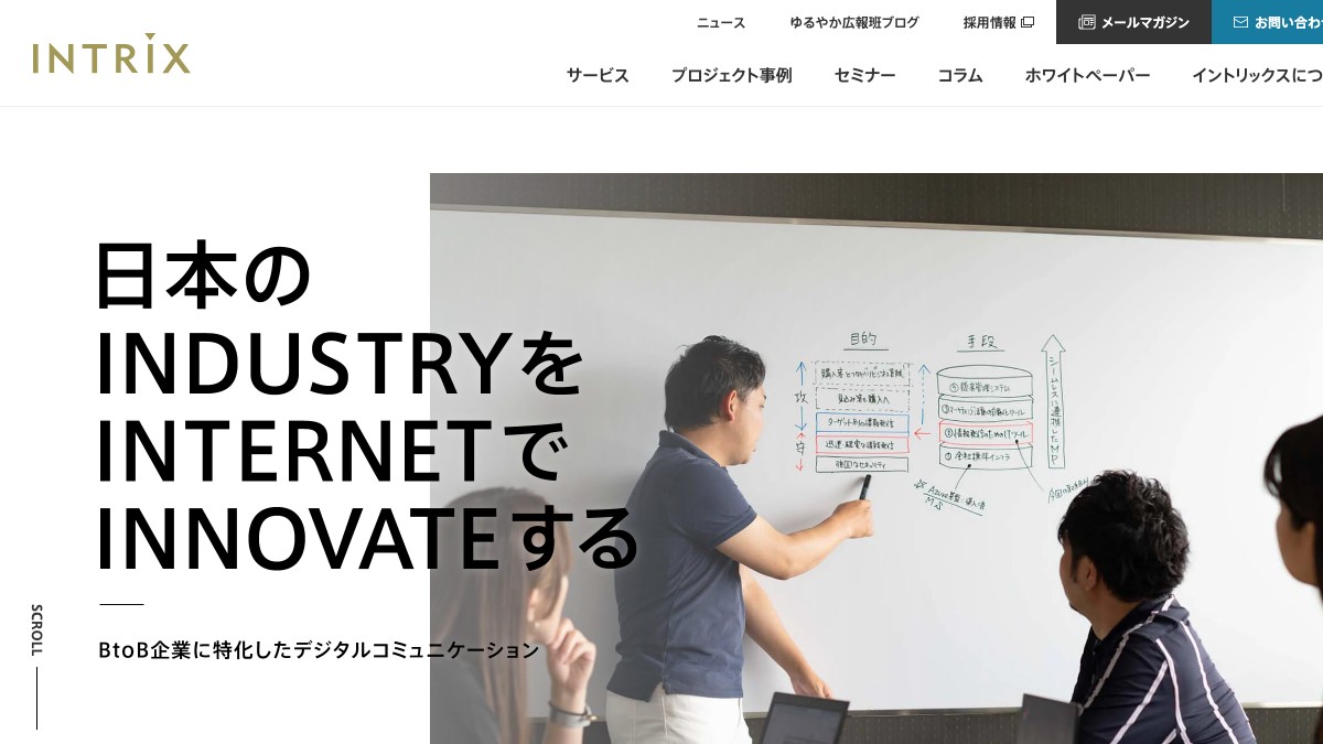イントリックスとは？口コミ評判や費用、導入事例を調査【BtoBサイト制作】