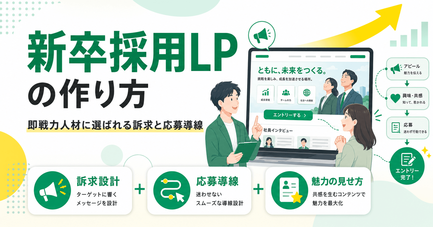 新卒採用LPの作り方 学生に選ばれる構成と応募導線