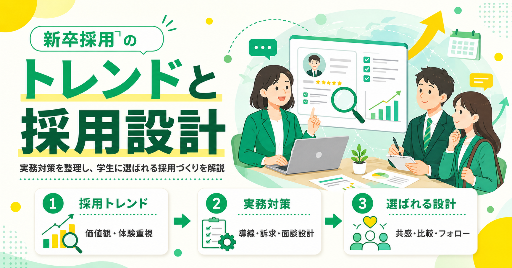 新卒採用トレンドと実務対策 学生に選ばれる採用設計