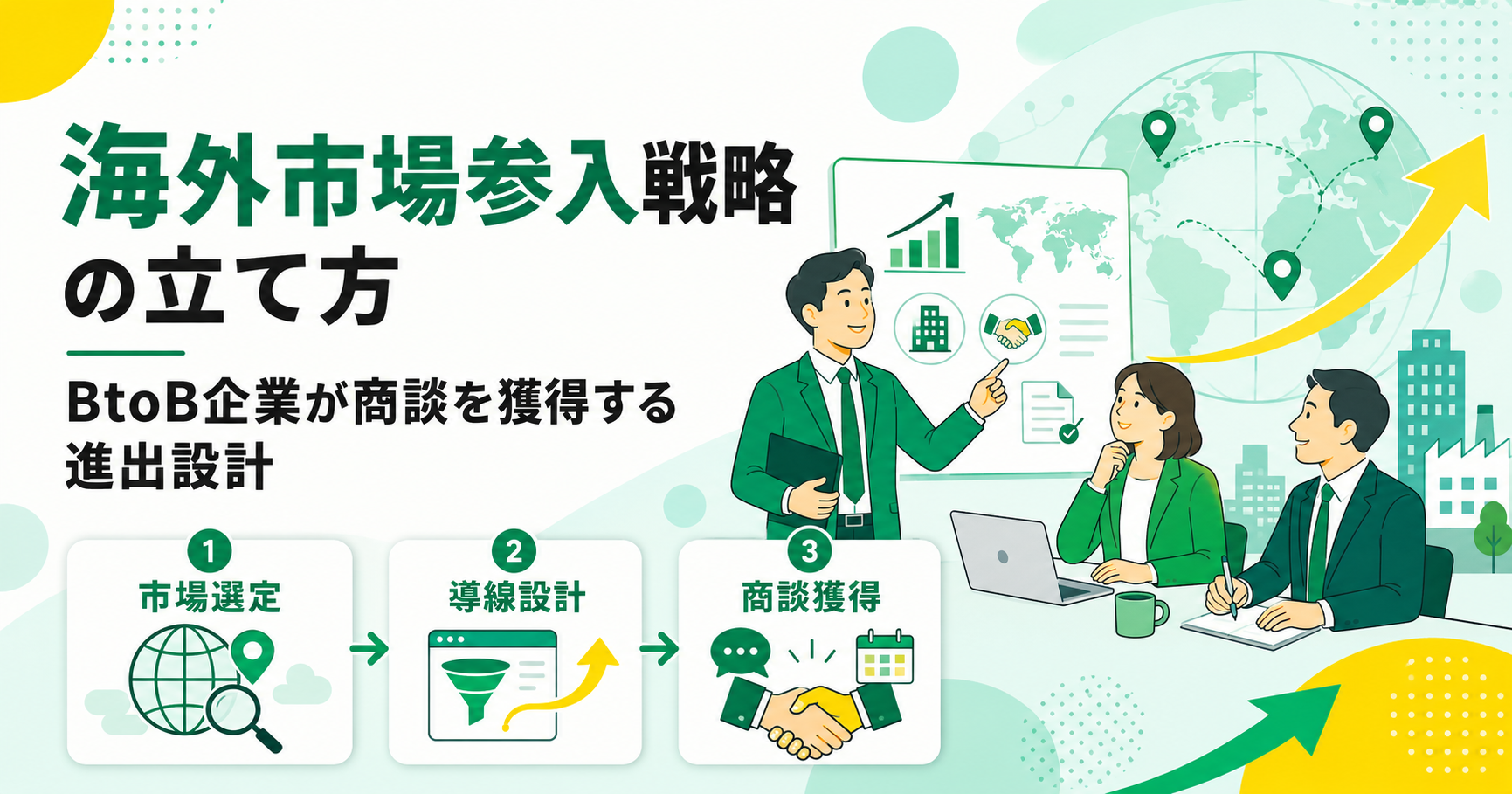 海外市場参入戦略の立て方 BtoB企業が商談を獲得する進出設計