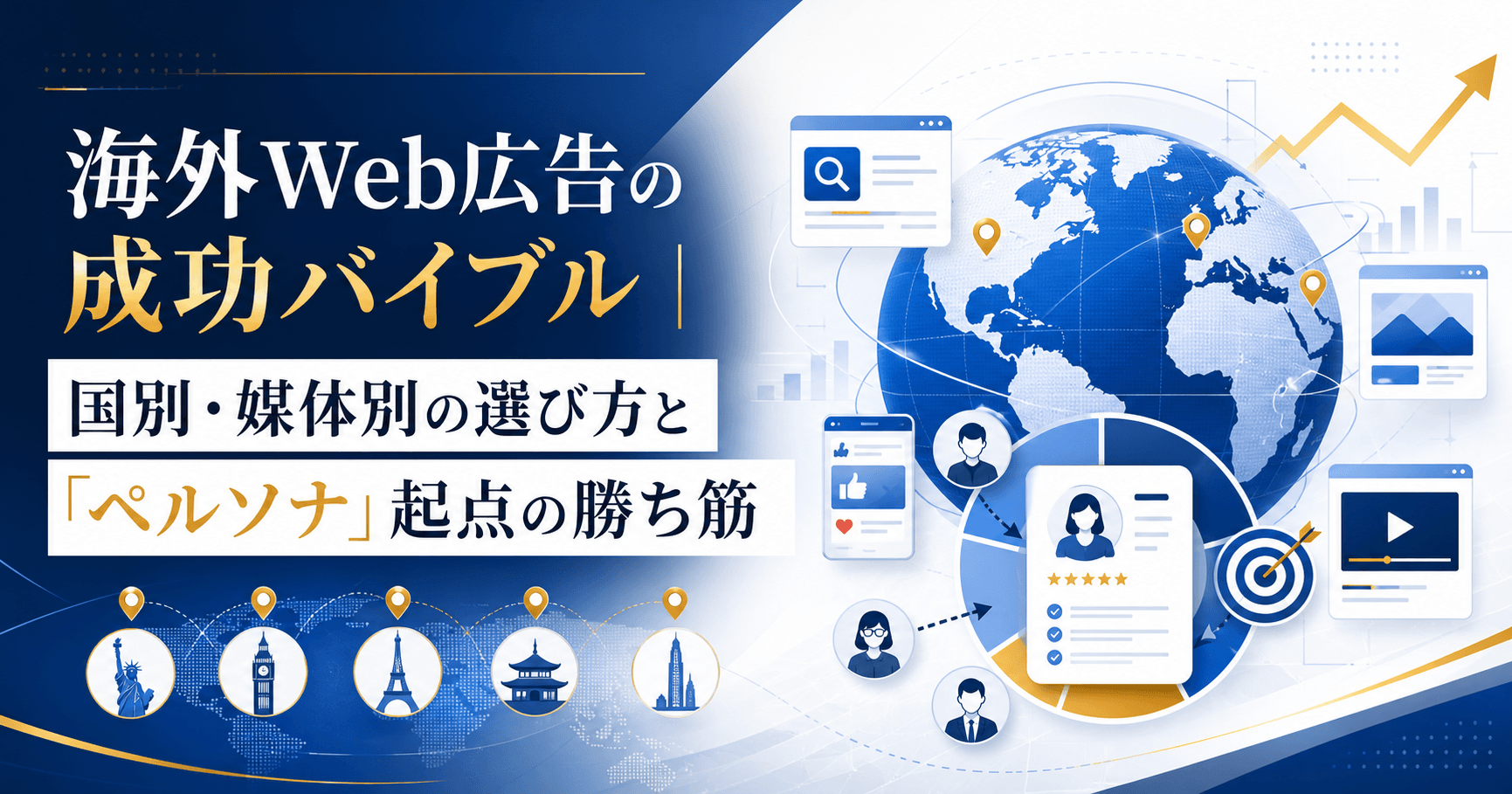 海外Web広告の成功バイブル｜国別・媒体別の選び方と「ペルソナ」起点の勝ち筋