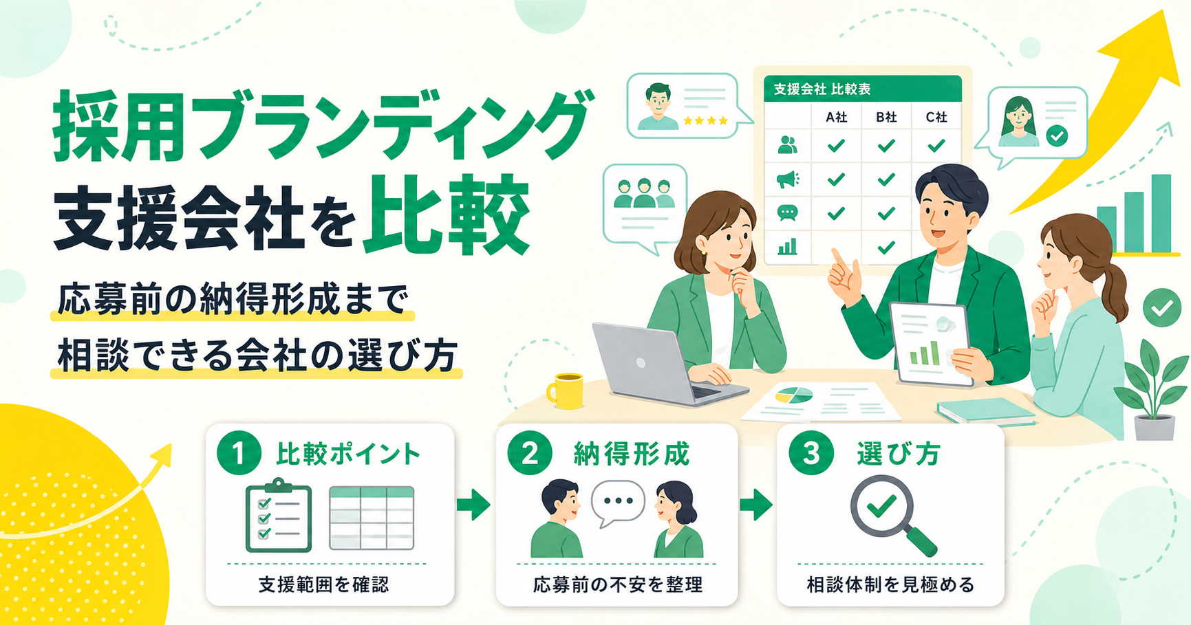 採用ブランディング支援会社22社を徹底比較！応募前の納得形成まで相談できる会社の選び方