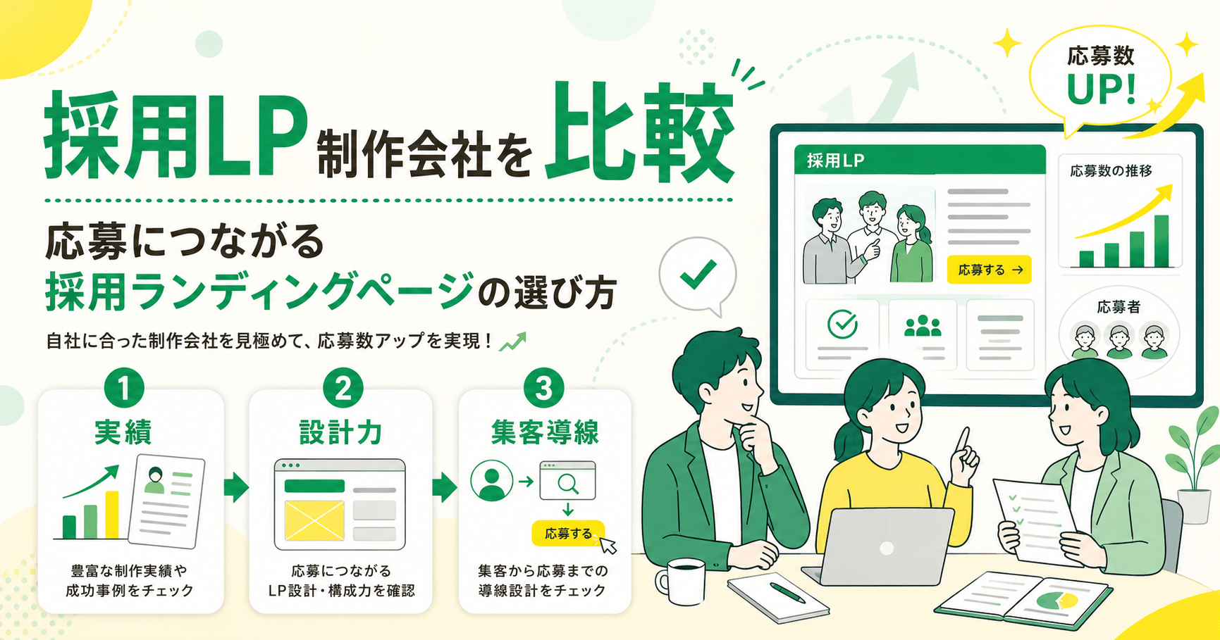採用LP制作会社を比較 応募につながる採用ランディングページの選び方