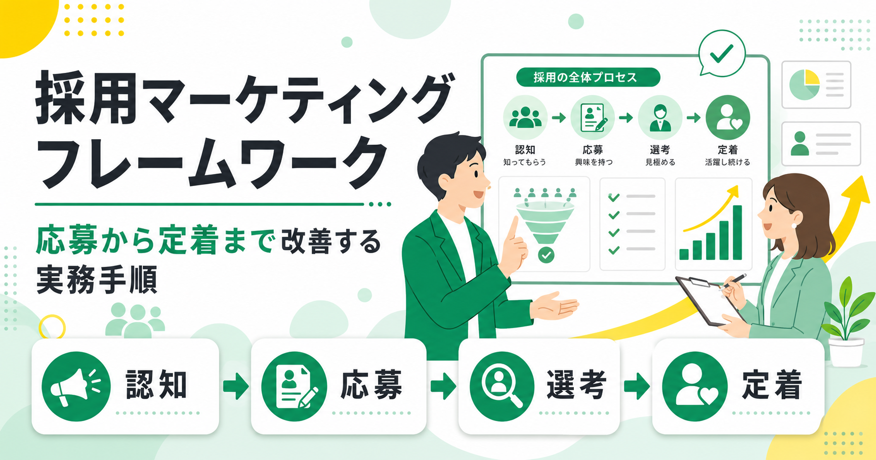 採用マーケティングフレームワークの使い方 応募から定着まで改善する実務手順