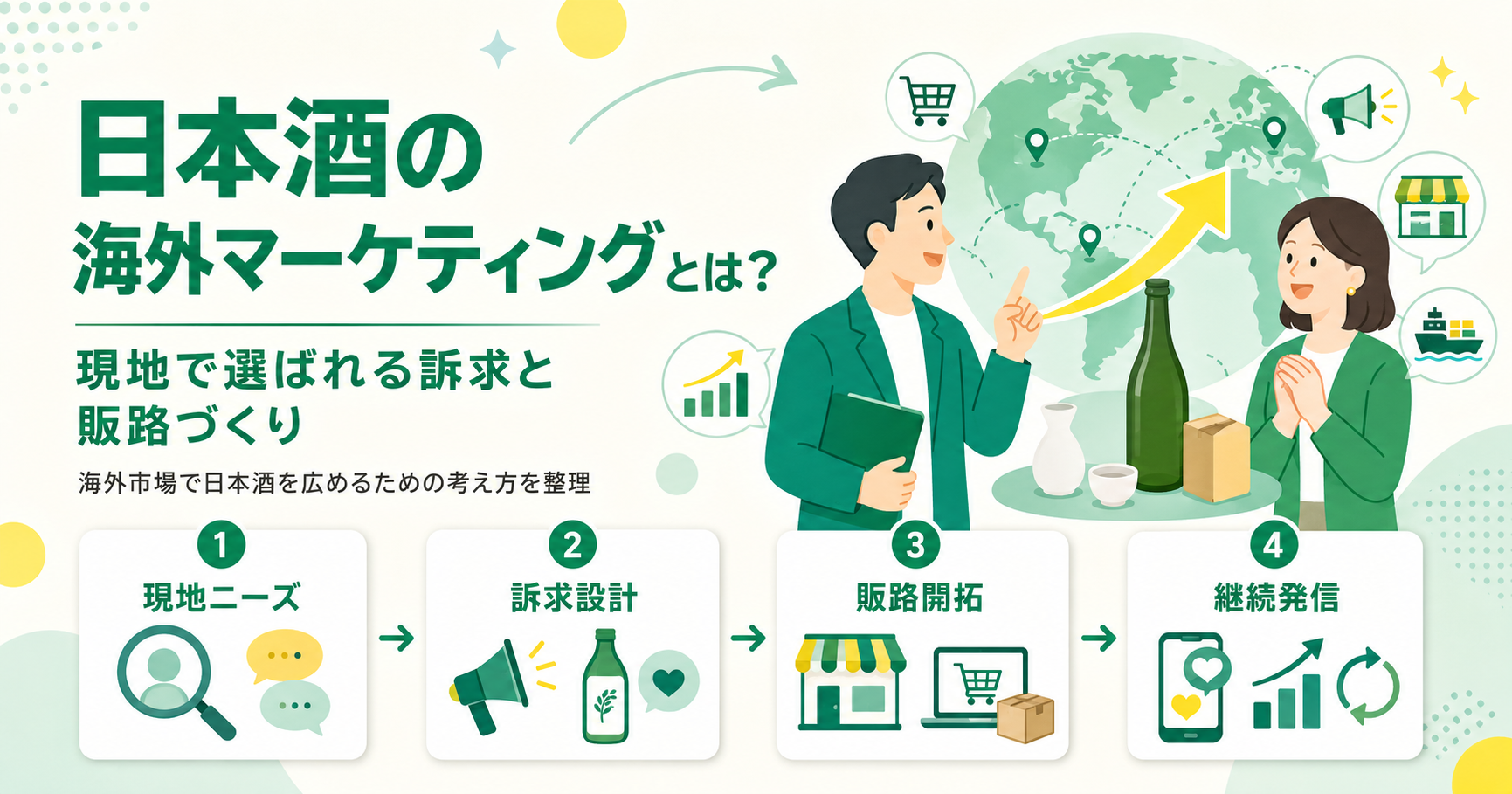 日本酒の海外マーケティングとは?現地で選ばれる訴求と販路づくり