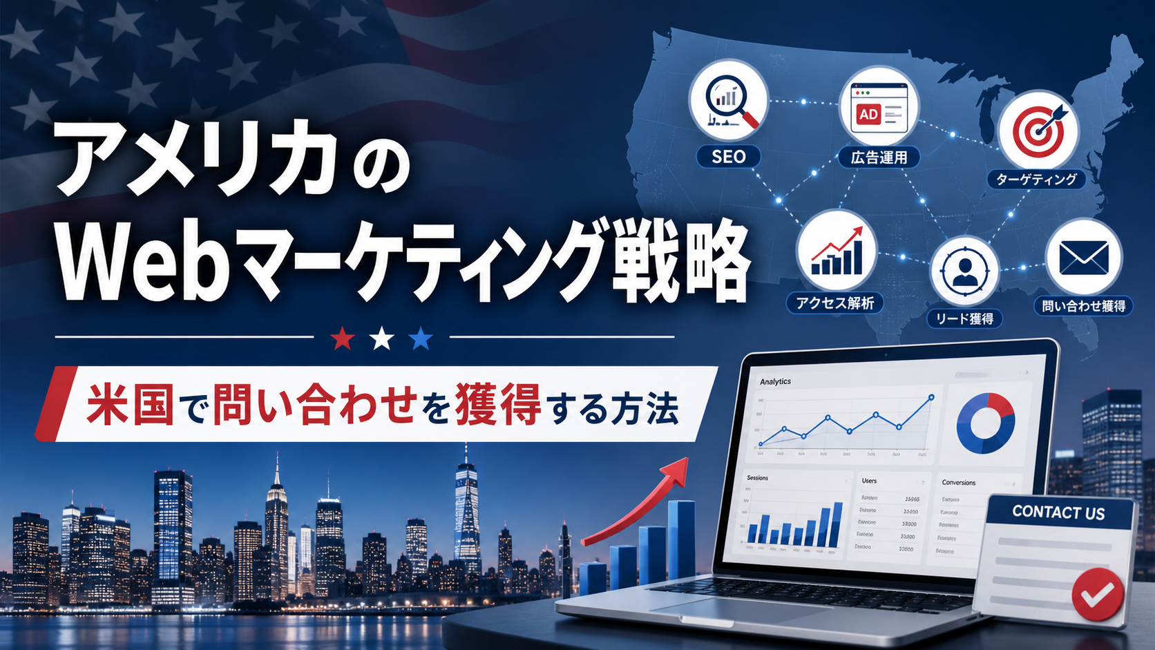 アメリカのWebマーケティング戦略｜米国で問い合わせを獲得する方法