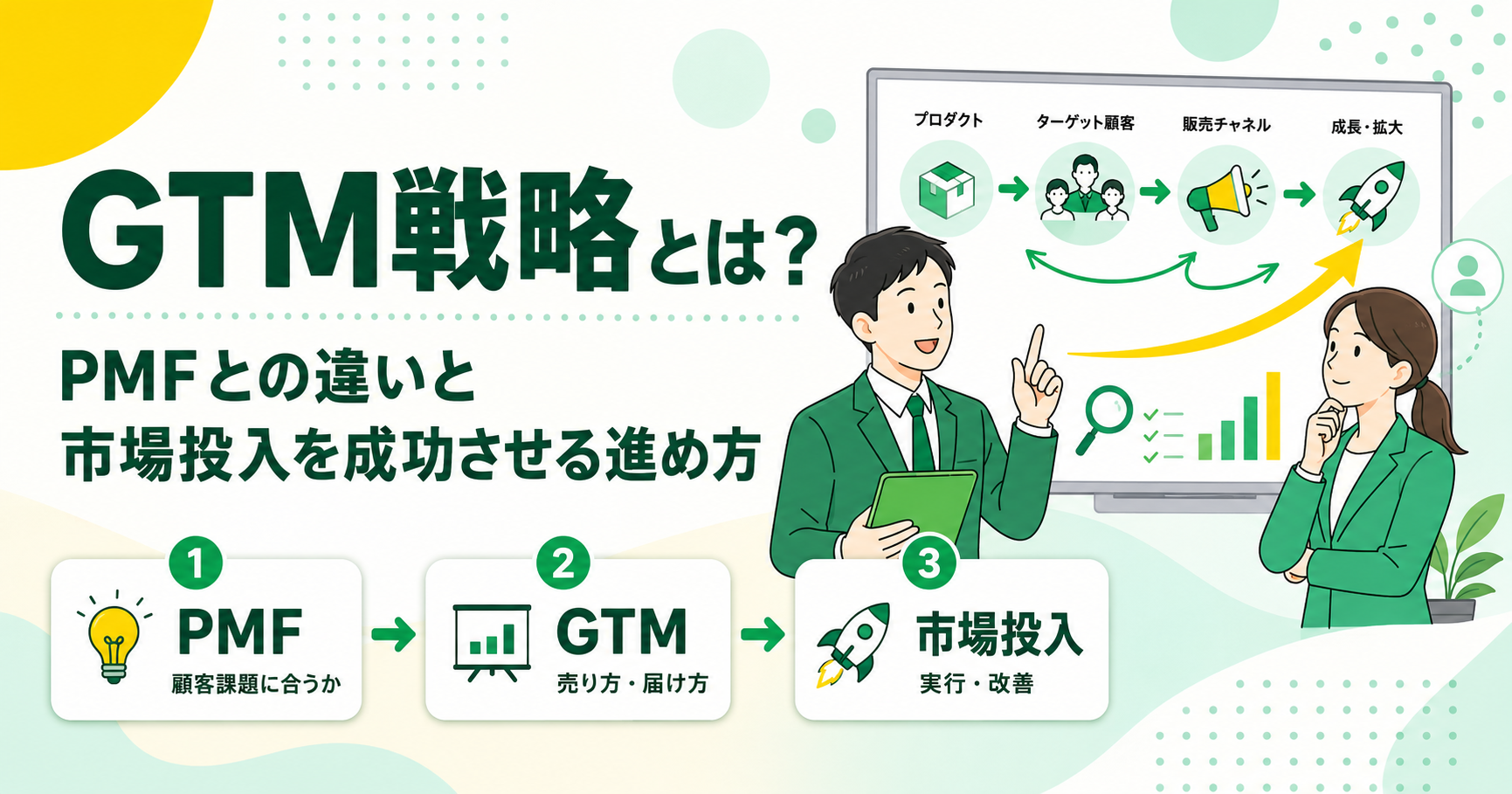GTM戦略とは？PMFとの違いと市場投入を成功させる進め方