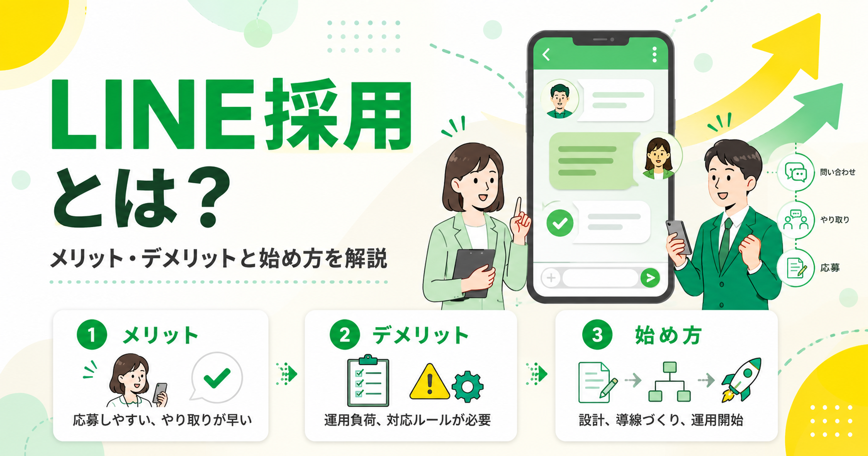 LINE採用とは？メリット・デメリットと始め方を解説