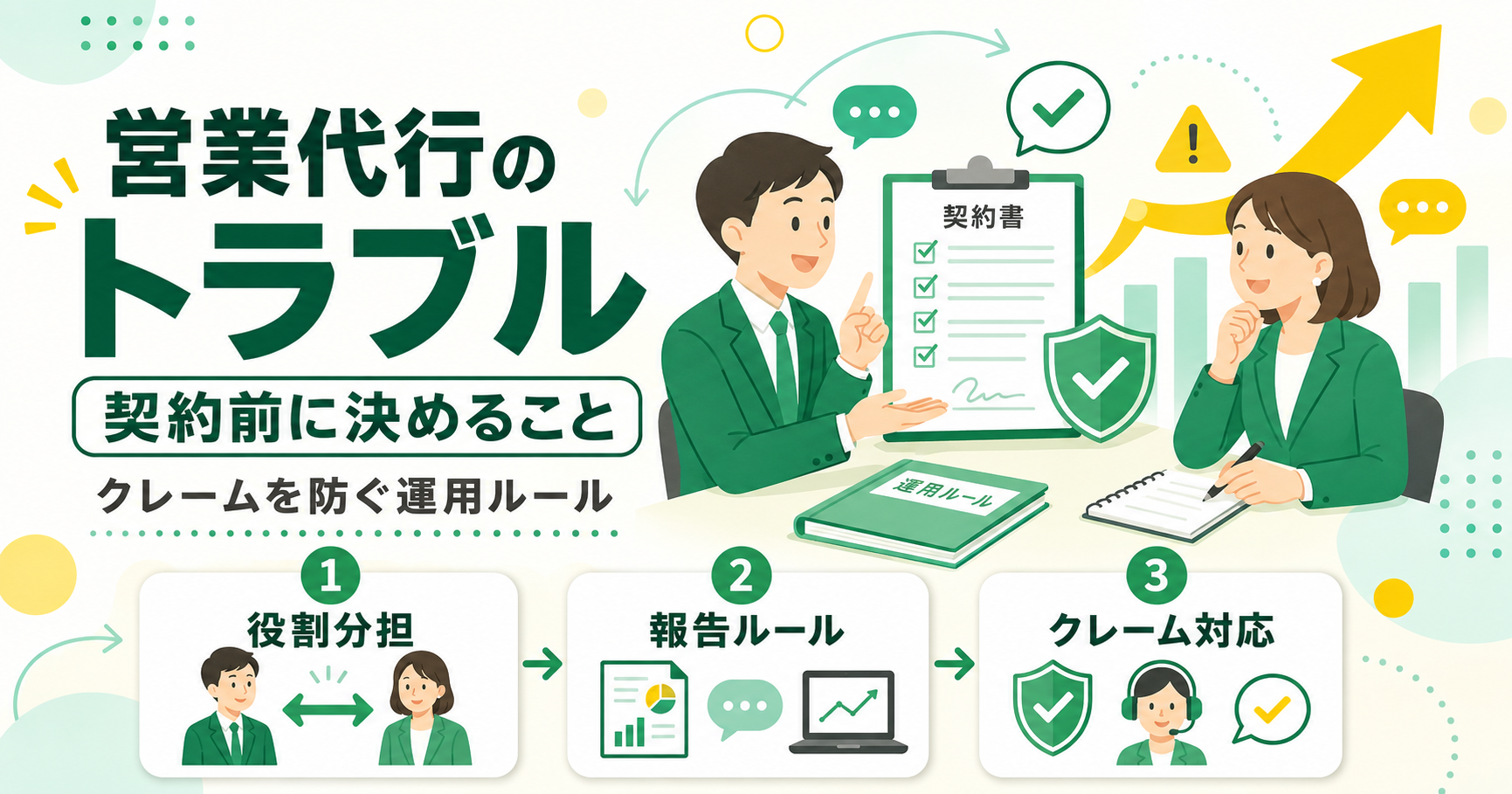 営業代行で起きるトラブルと契約前に決めること クレームを防…