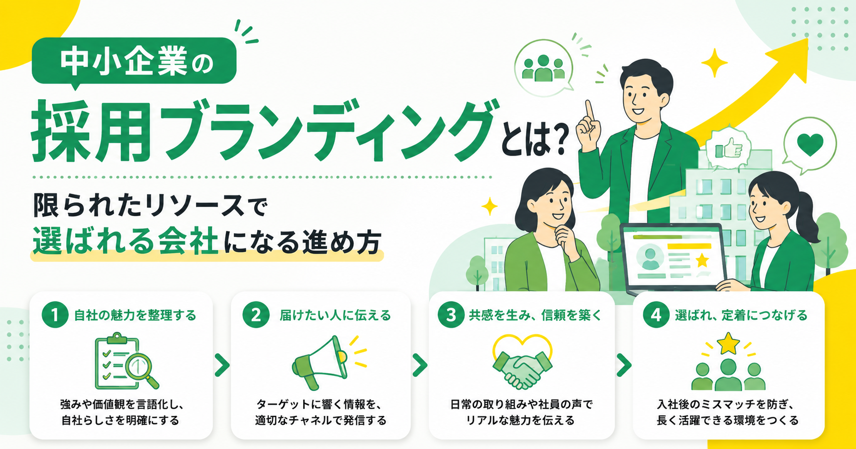 中小企業の採用ブランディングとは？限られたリソースで選ばれる会社になる進め方